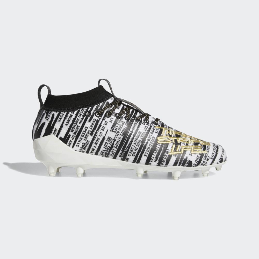 Ghete Fotbal Adidas adizero 8.0 Barbati Romania - Albi/Aurii Metal/Negrii EE4631